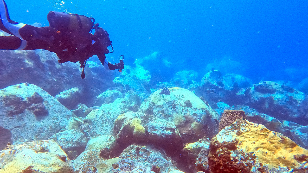 Plongeurs au Cap Salomon